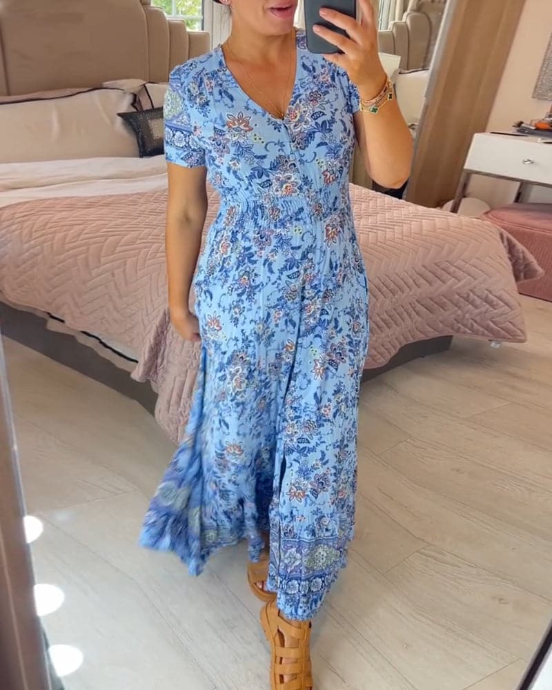 Chantal – frisches Blumenkleid