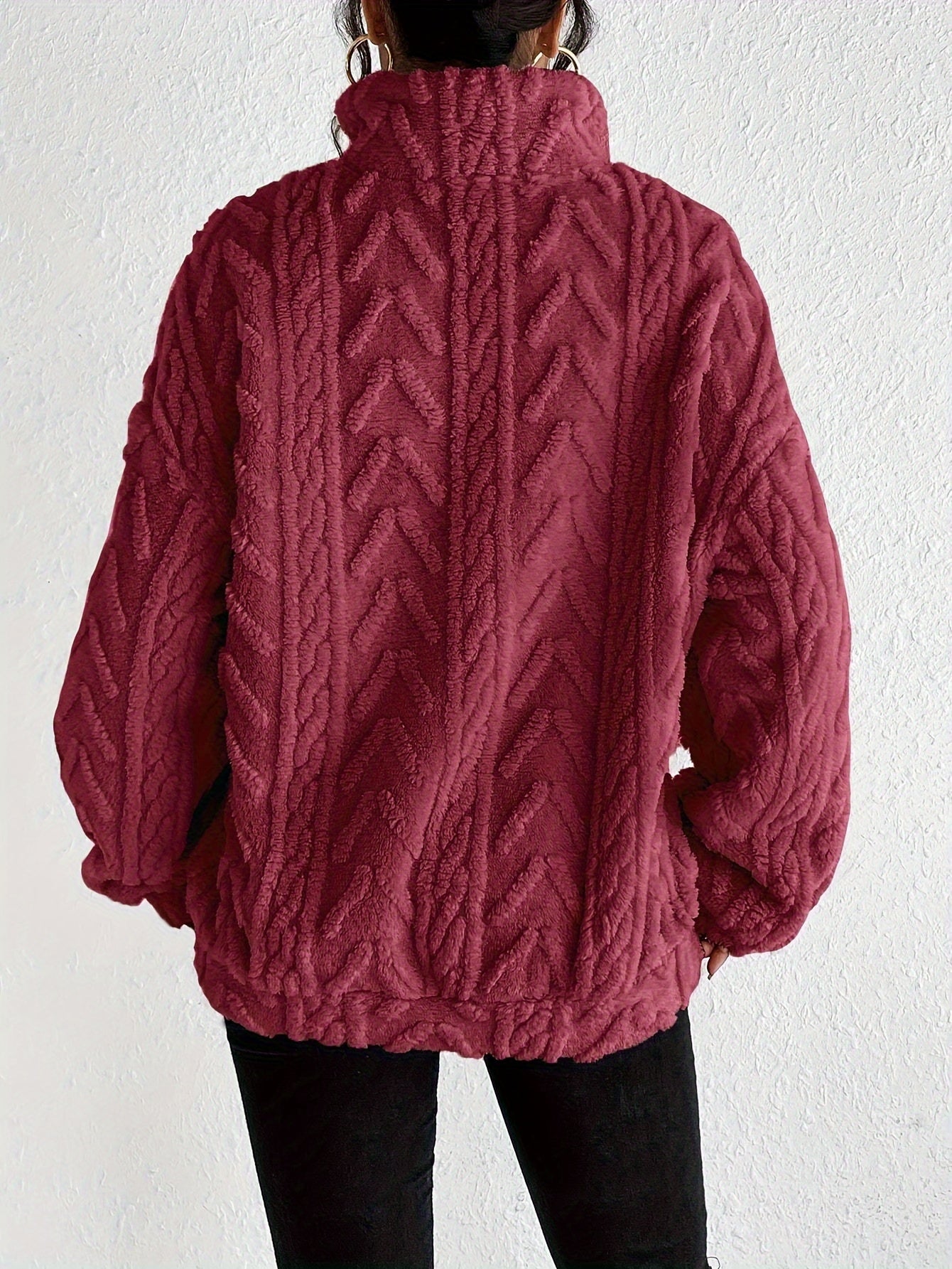 ROSWITHA I FLEECE-STRICKPULLOVER