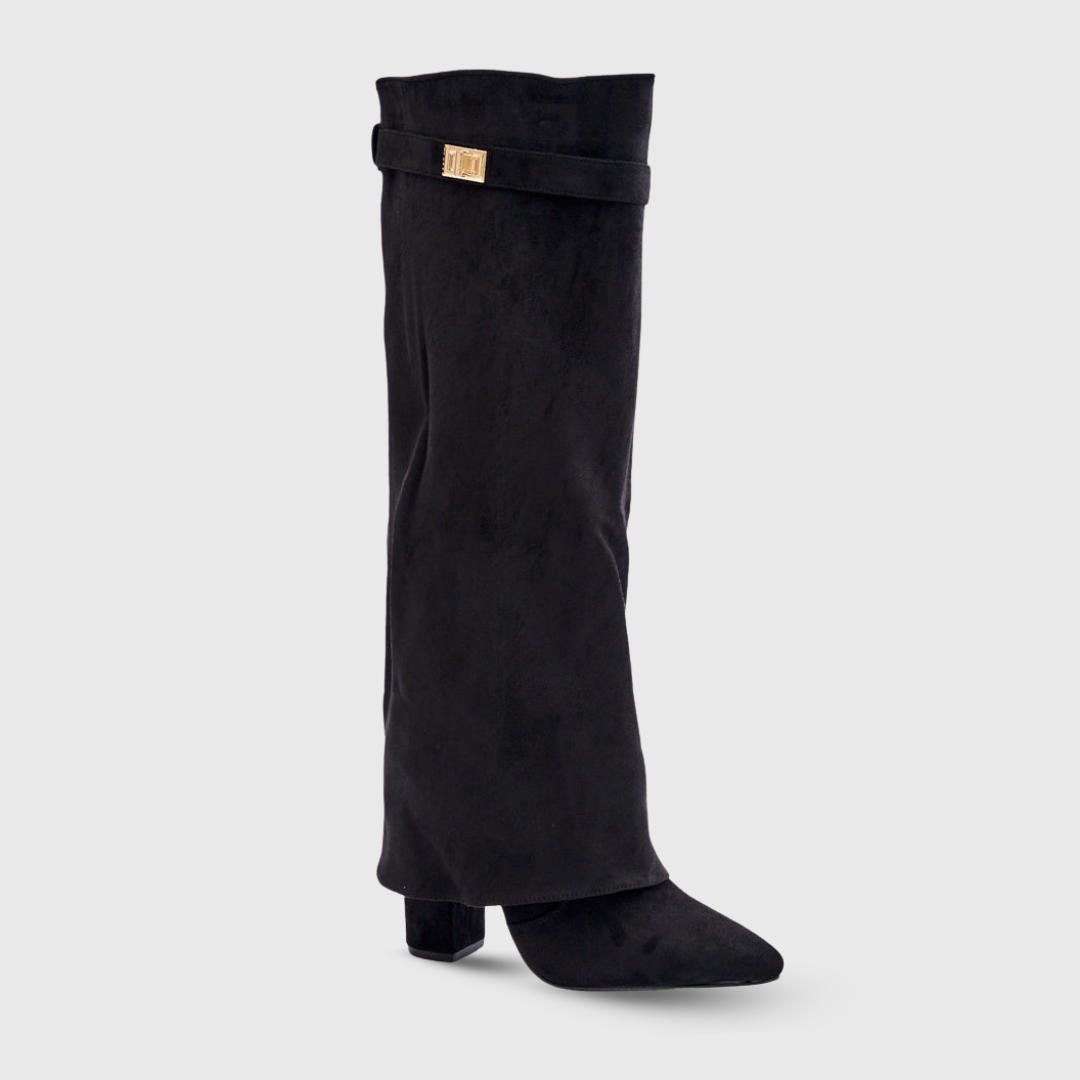 LAVINIA I VINTAGE-STIEFEL MIT HOHEM ABSATZ