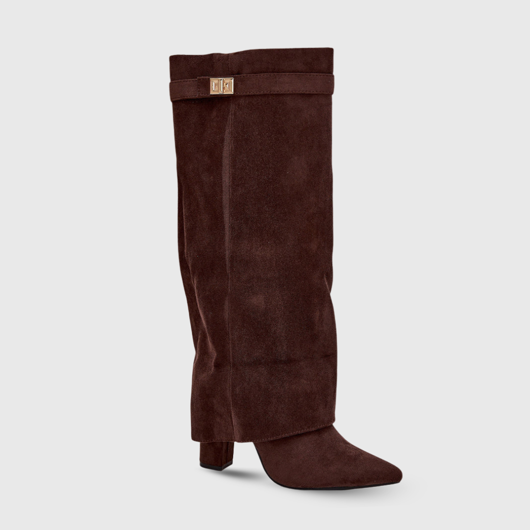 LAVINIA I VINTAGE-STIEFEL MIT HOHEM ABSATZ