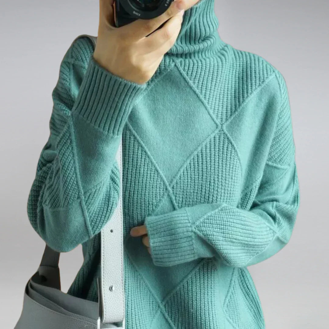 GISELLA I ROLLKRAGENSTRICKPULLOVER