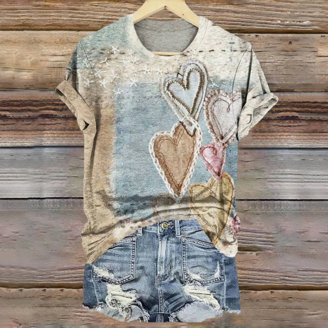 FRANZILIE I VINTAGE-T-SHIRT MIT KURZARM
