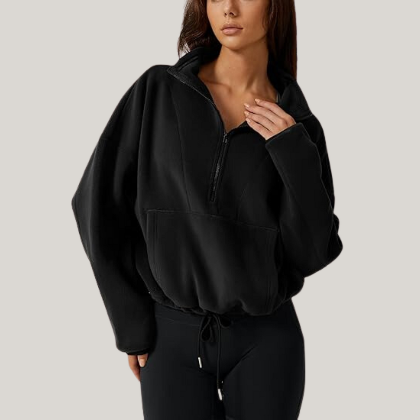 RITA I FLEECE-PULLOVER MIT REISSVERSCHLUSS