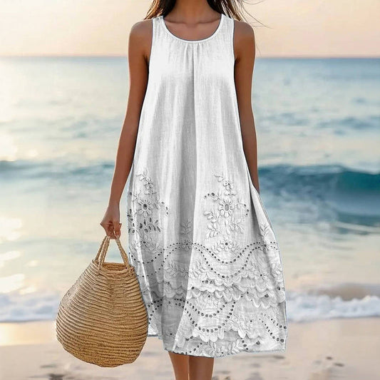 Elegantes Kleid Mit Blumendruck