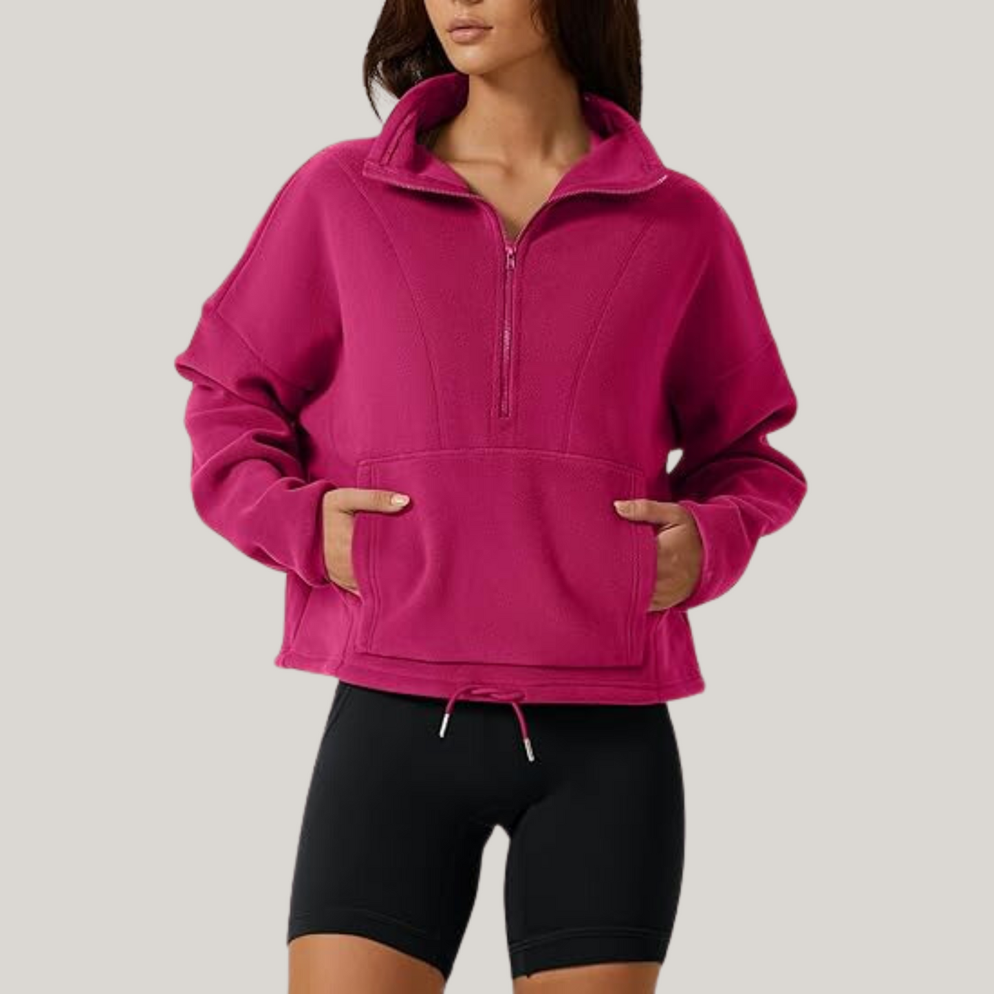 RITA I FLEECE-PULLOVER MIT REISSVERSCHLUSS