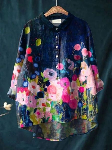 Vivienne | Vintage Floral Blouse