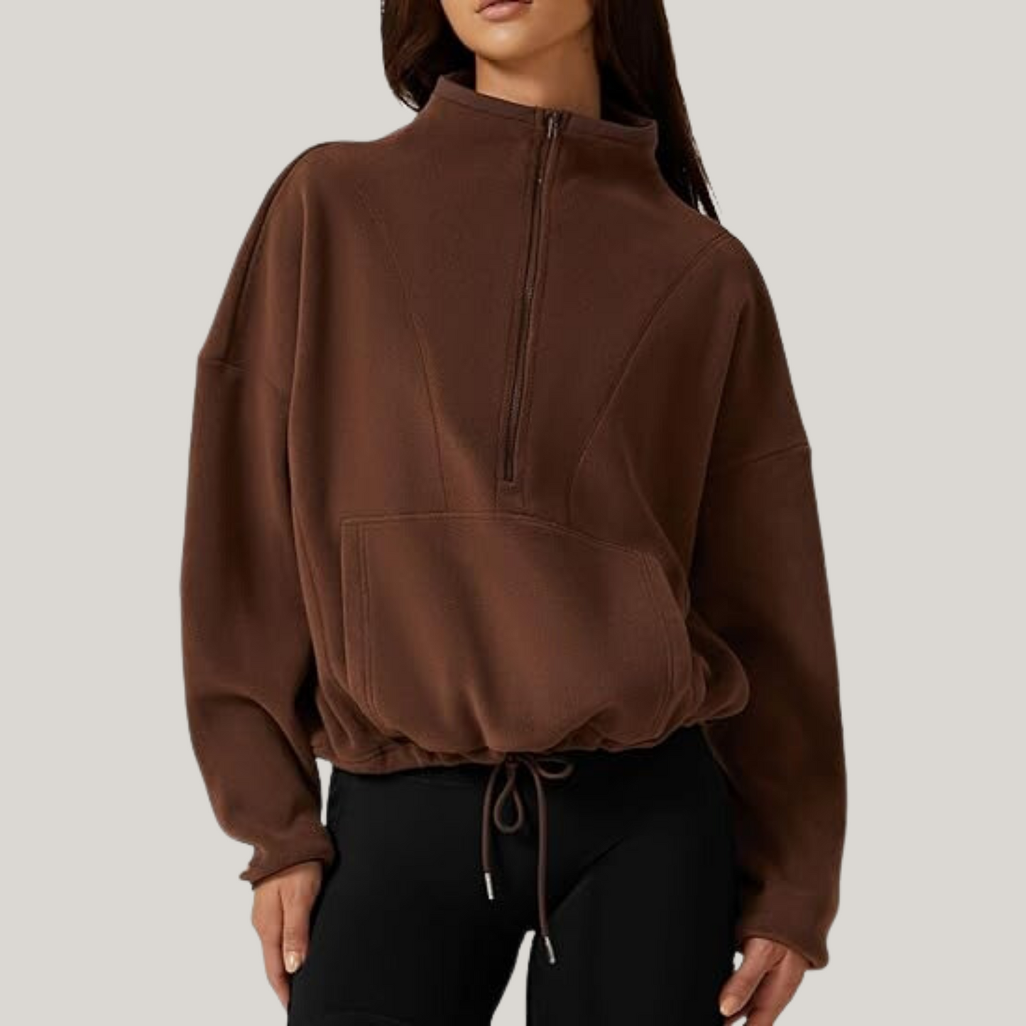 RITA I FLEECE-PULLOVER MIT REISSVERSCHLUSS
