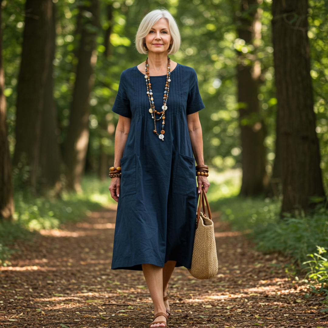 EHRENFRIEDA I LÄSSIGES FALTENKLEID
