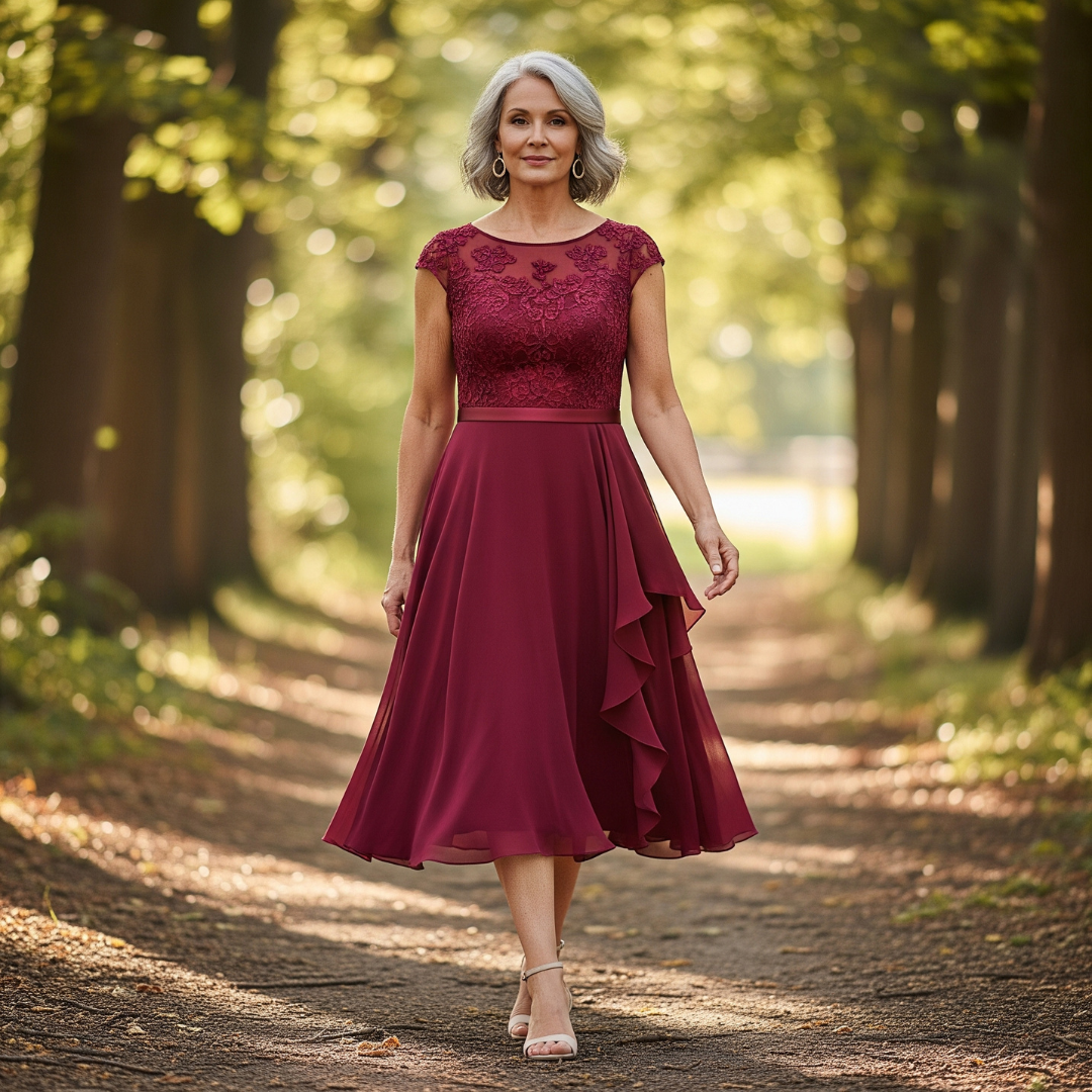 BRUNNHILDE I LÄSSIGES MIDIKLEID