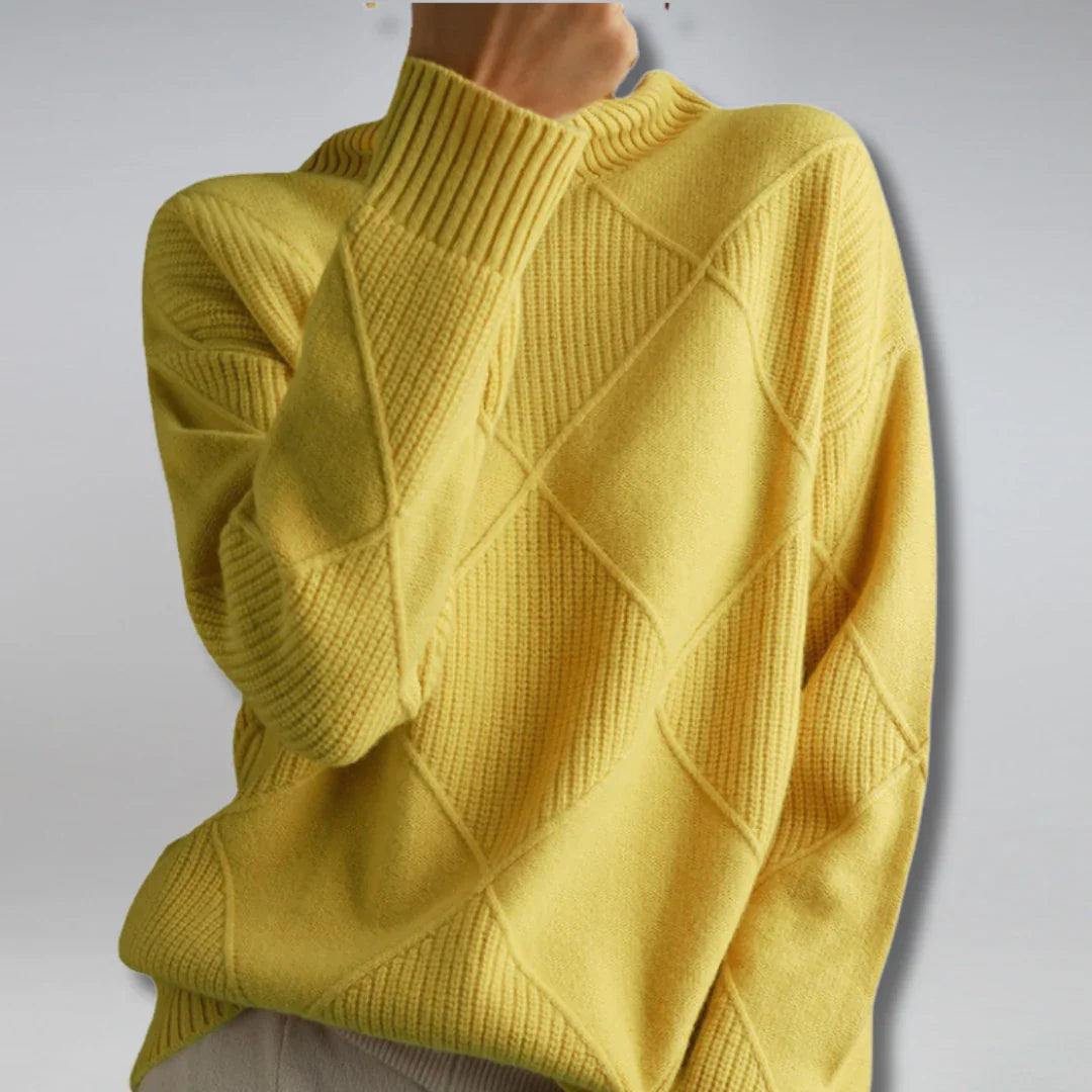 GISELLA I ROLLKRAGENSTRICKPULLOVER