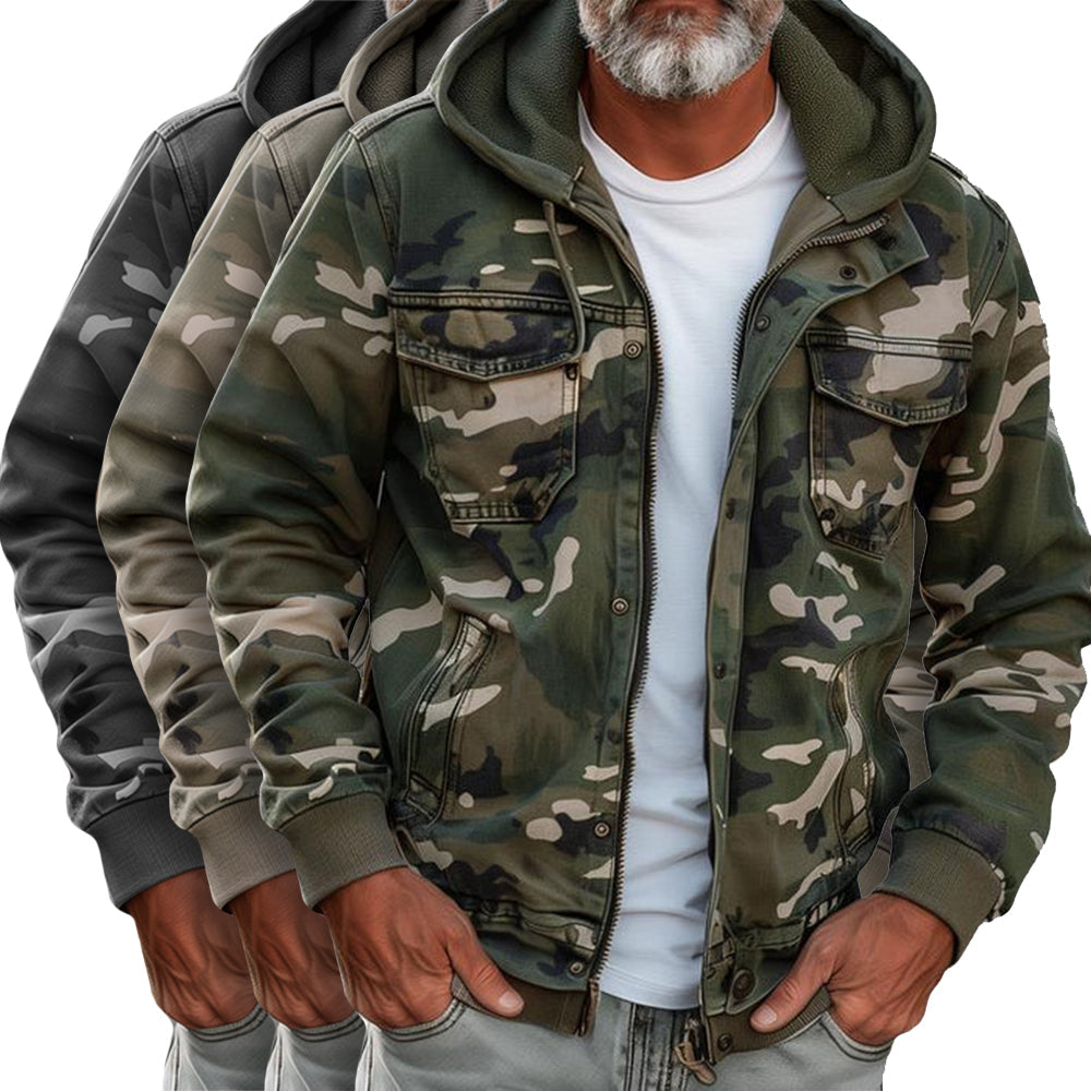 ZACHARY I CAMOUFLAGE-JACKE MIT KAPUZE