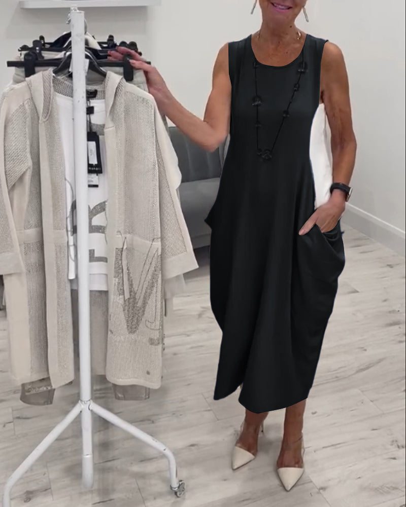 CLARIMARA I ÄRMELLOSES MIDIKLEID