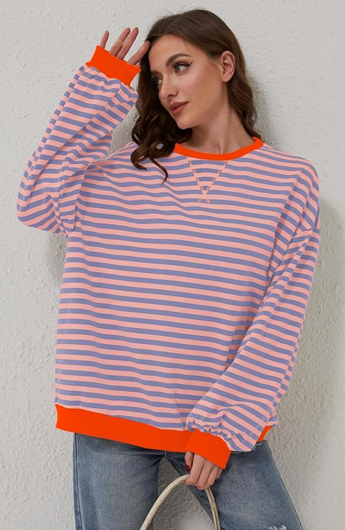 KARLA I GESTREIFTER PULLOVER
