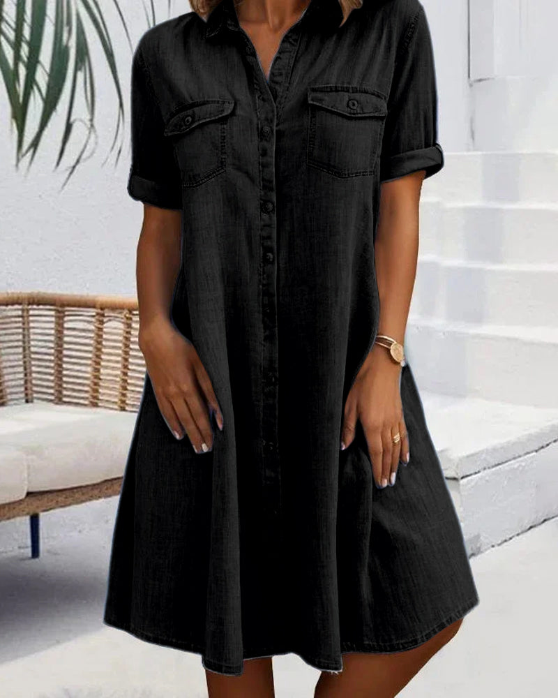 EVELINA I VIELSEITIGES MIDI-HEMDKLEID