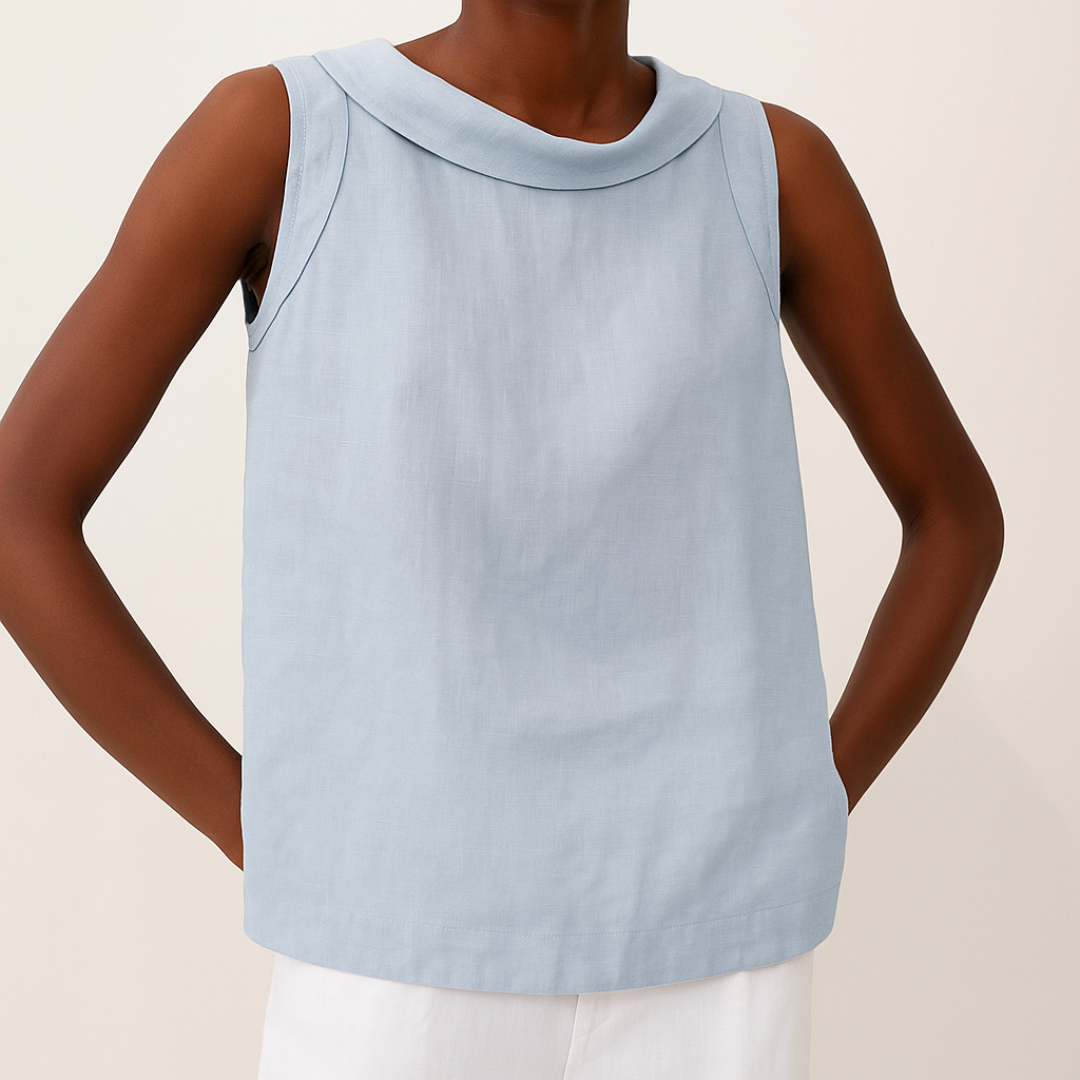 Lila | Sleeveless Linen Blouse