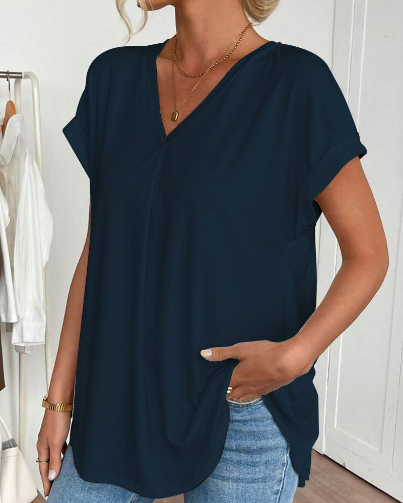 Lena | Classic Short Sleeve Blouse