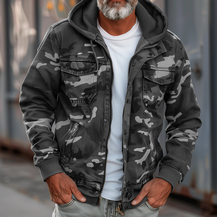 ZACHARY I CAMOUFLAGE-JACKE MIT KAPUZE