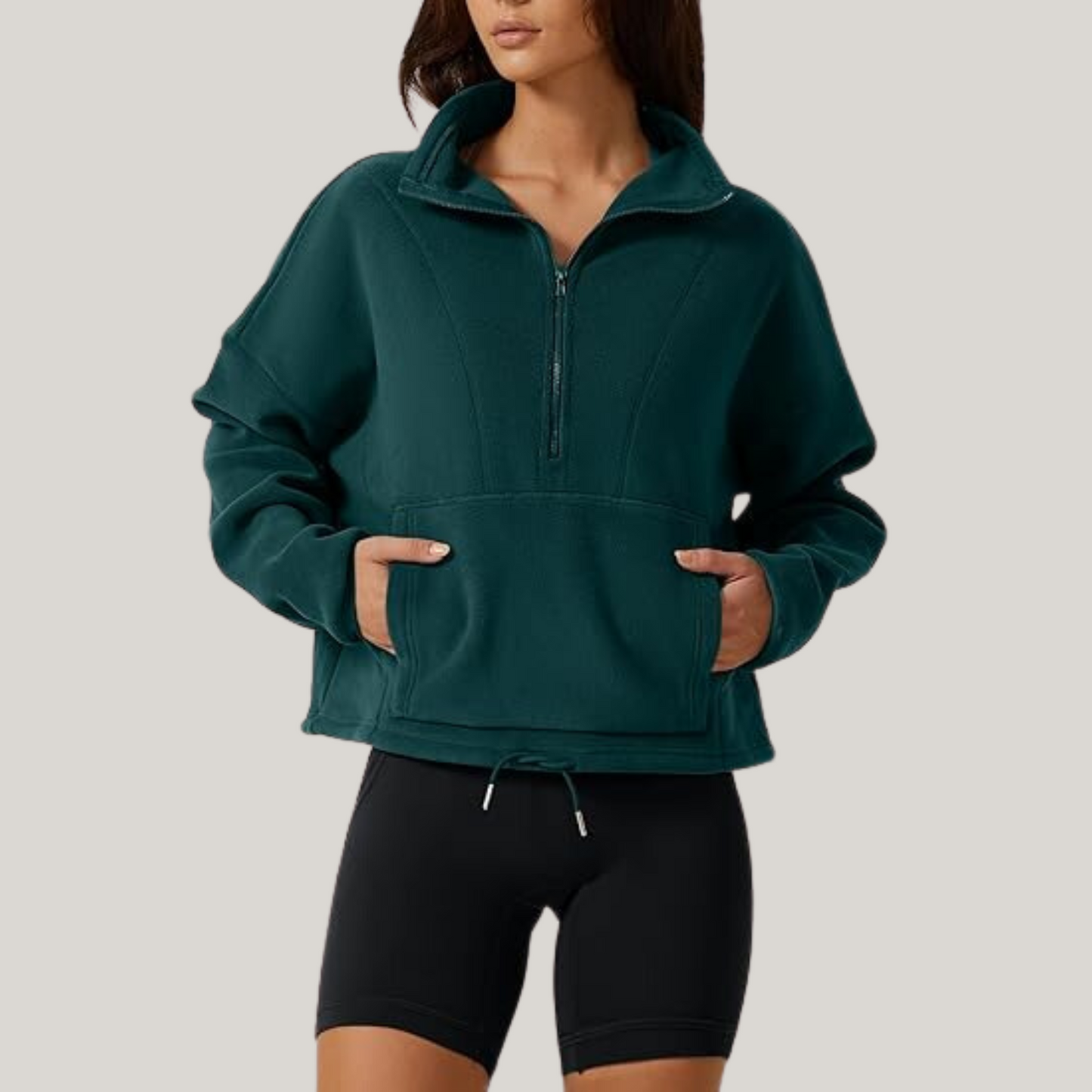 RITA I FLEECE-PULLOVER MIT REISSVERSCHLUSS
