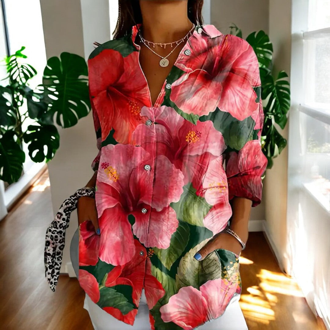 SIDONIA I VINTAGE-LANGARM-BLUSE