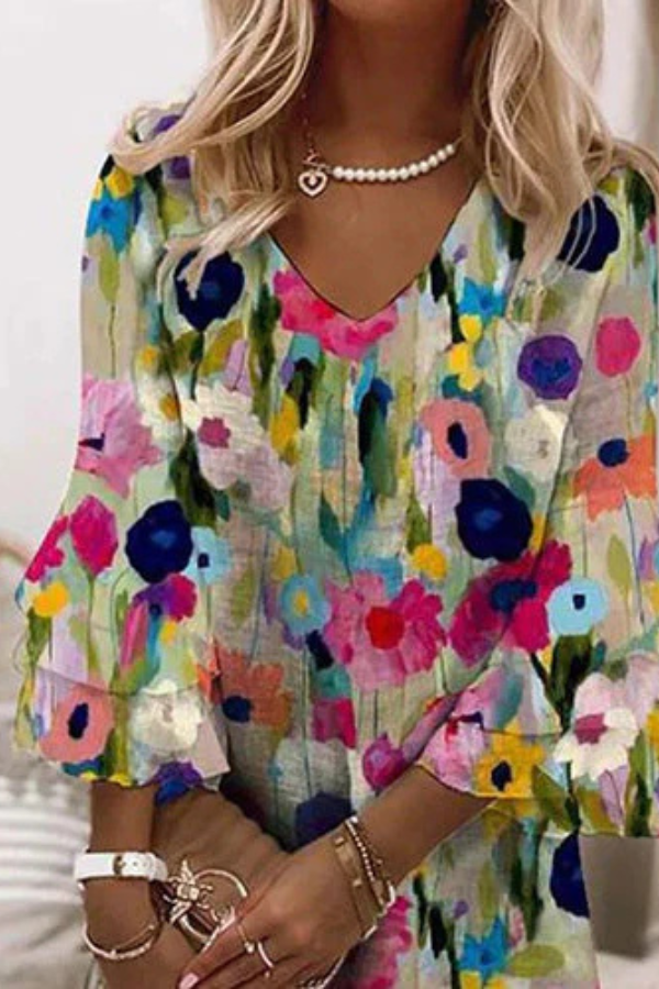 TABITHA I MINI-KLEID MIT BLUMENDRUCK