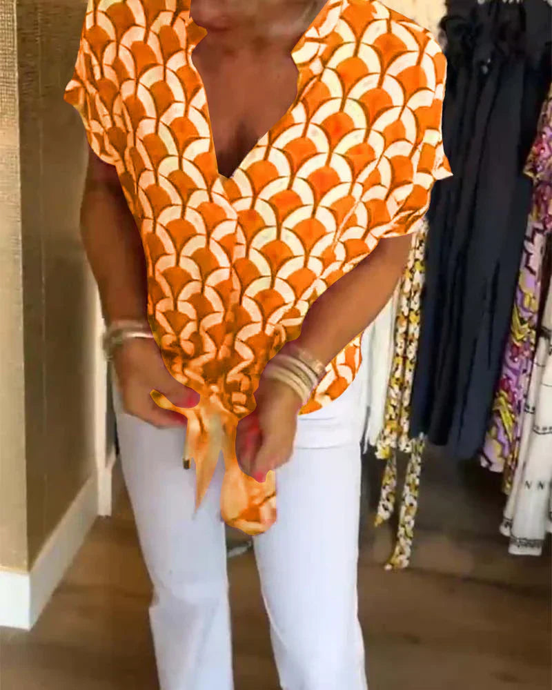 Sienna | Elegant Printed Blouse