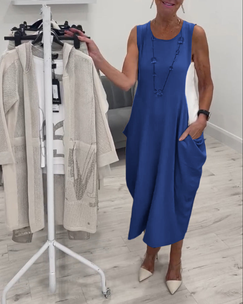 CLARIMARA I ÄRMELLOSES MIDIKLEID
