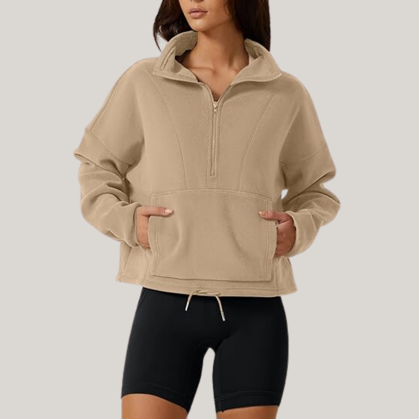 RITA I FLEECE-PULLOVER MIT REISSVERSCHLUSS