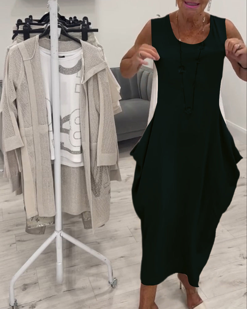 CLARIMARA I ÄRMELLOSES MIDIKLEID