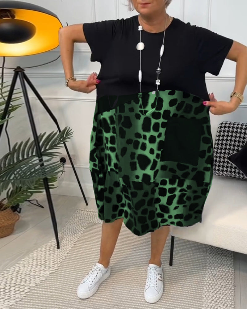 Tessa – Lässiges Kleid mit Rundhalsausschnitt