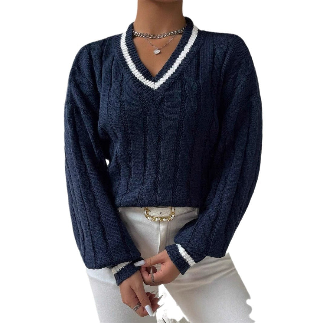 CLARISSA I V-AUSSCHNITT STRICKPULLOVER