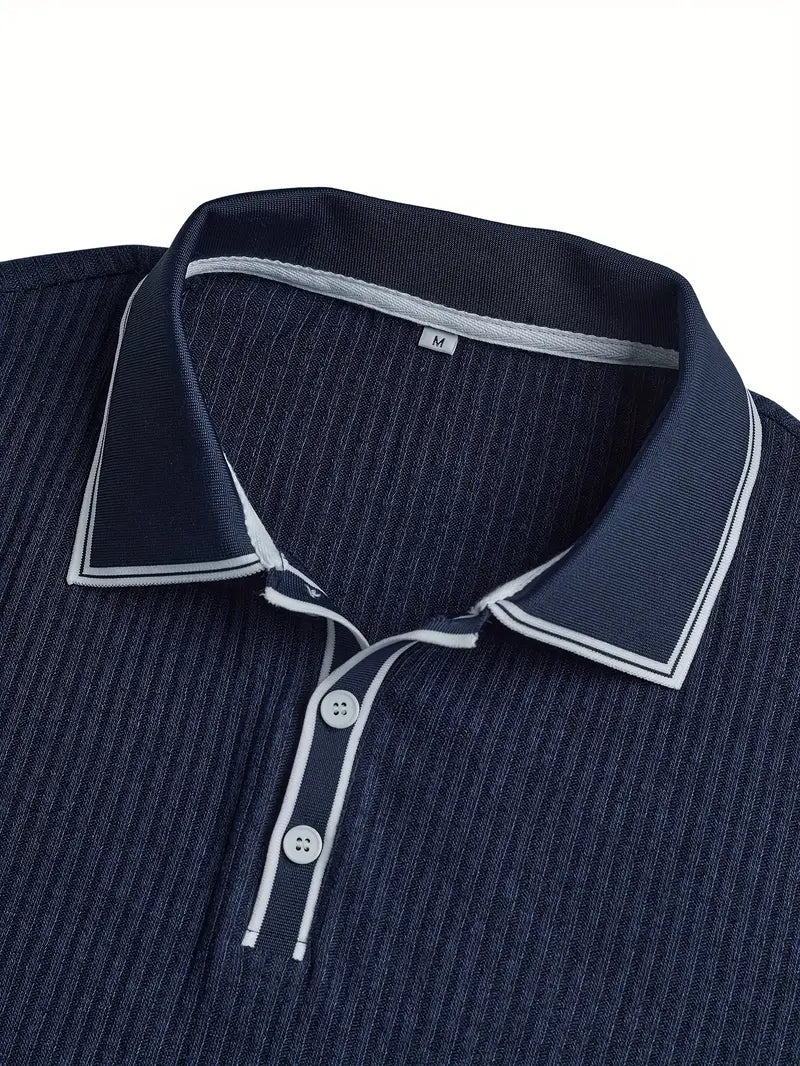 SEBASTIAN I STRUKTURIERTES POLOSHIRT
