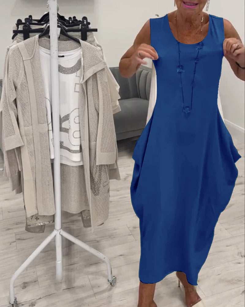 CLARIMARA I ÄRMELLOSES MIDIKLEID