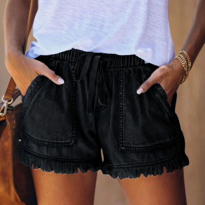 KORDULA I STYLISCHE DENIM KURZHOSE