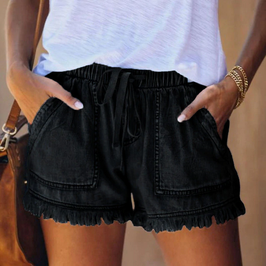 KORDULA I STYLISCHE DENIM KURZHOSE
