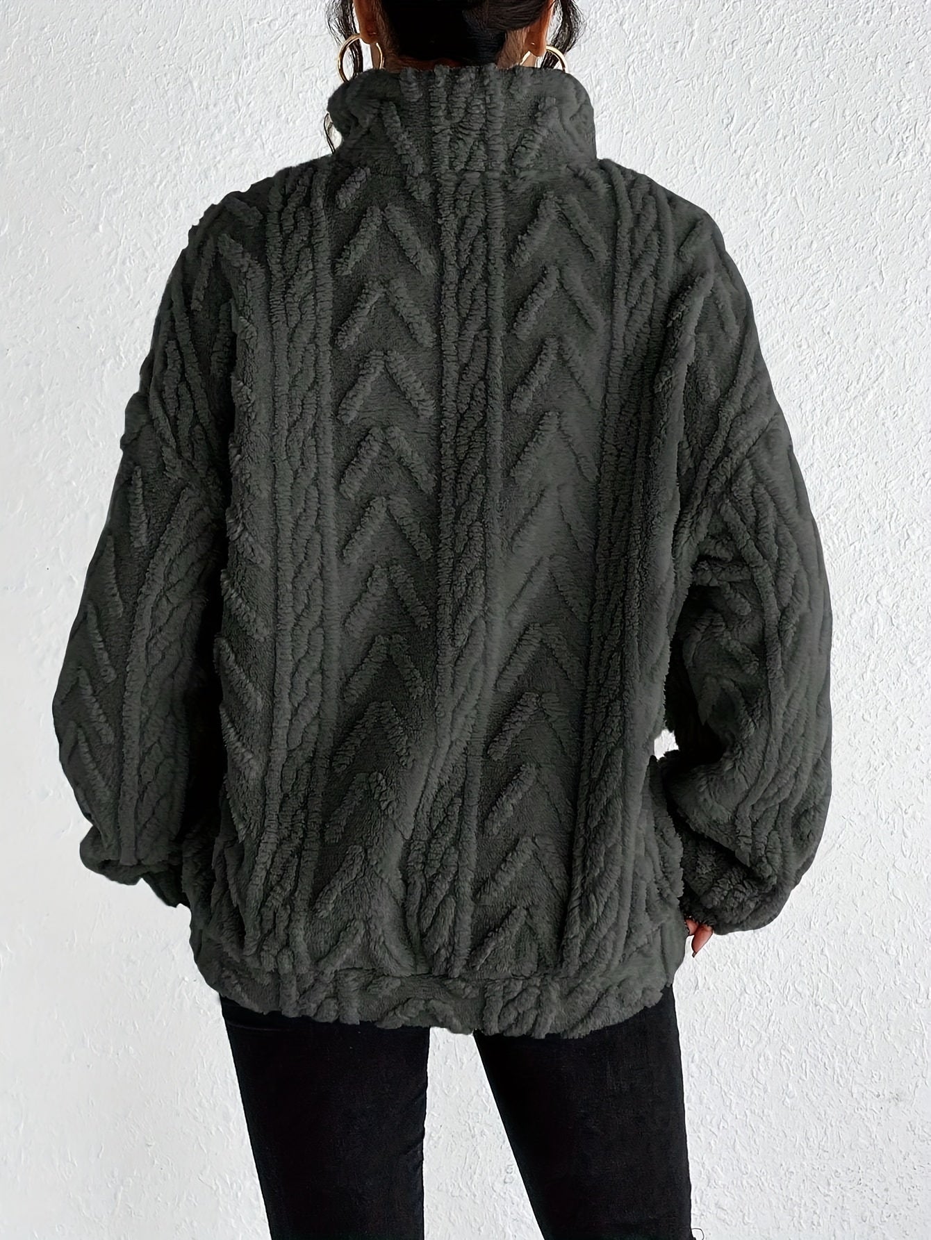 ROSWITHA I FLEECE-STRICKPULLOVER