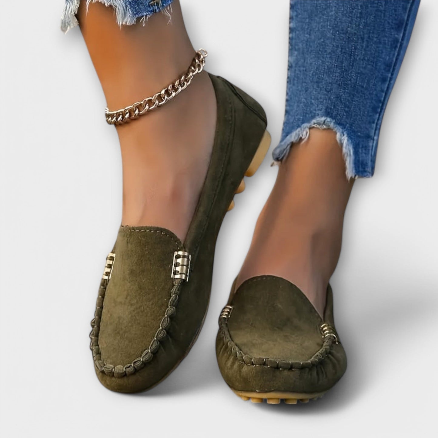 Sabrina | Premium Stoff Mokassin
