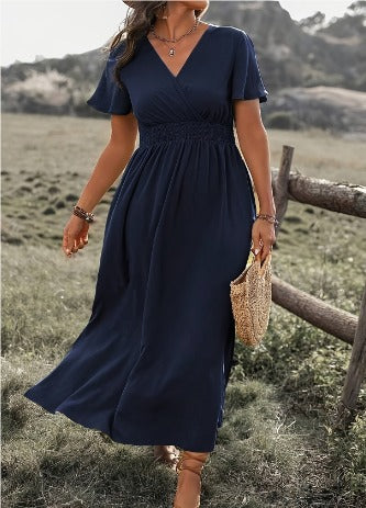 MARY™ - Elegantes Sommerkleid mit V-Ausschnitt