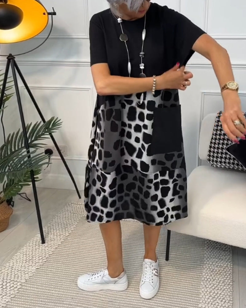 Tessa – Lässiges Kleid mit Rundhalsausschnitt