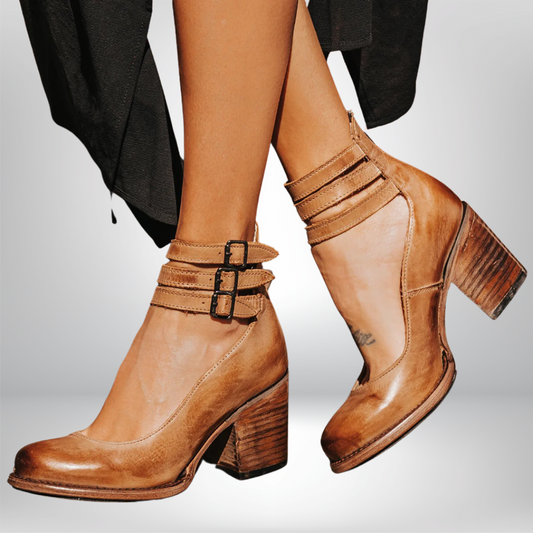 Lena | Premium Leder Keilschuhe