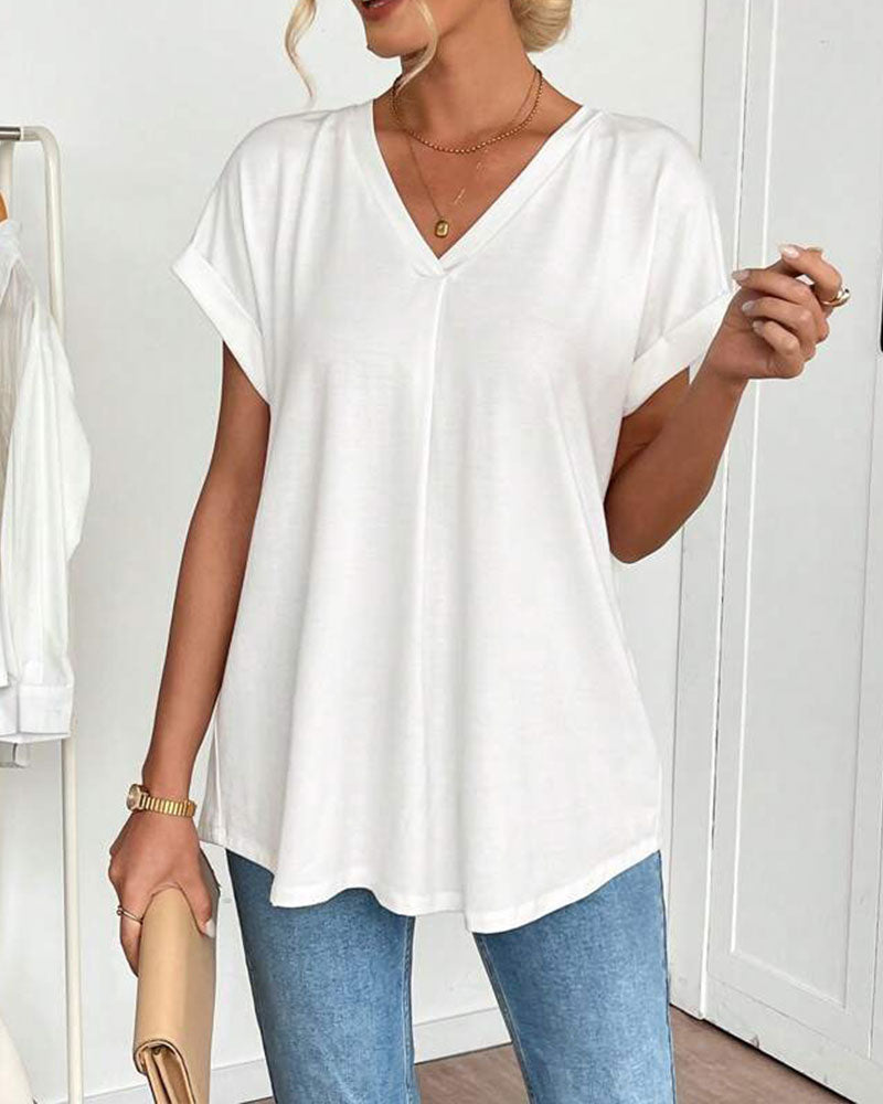 Lena | Classic Short Sleeve Blouse