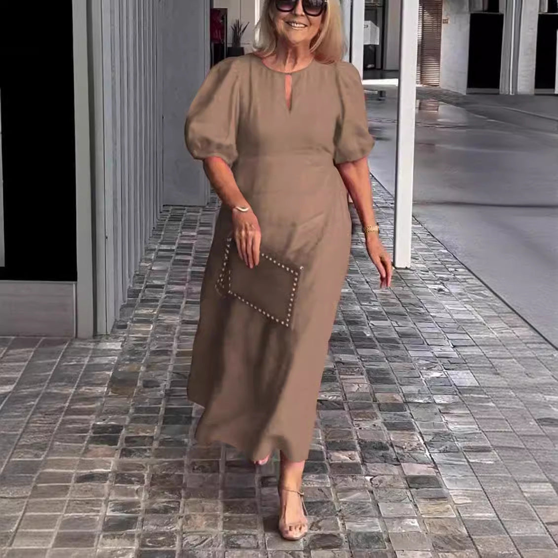 Carla™ - Elegantes Kleid mit Puffärmeln