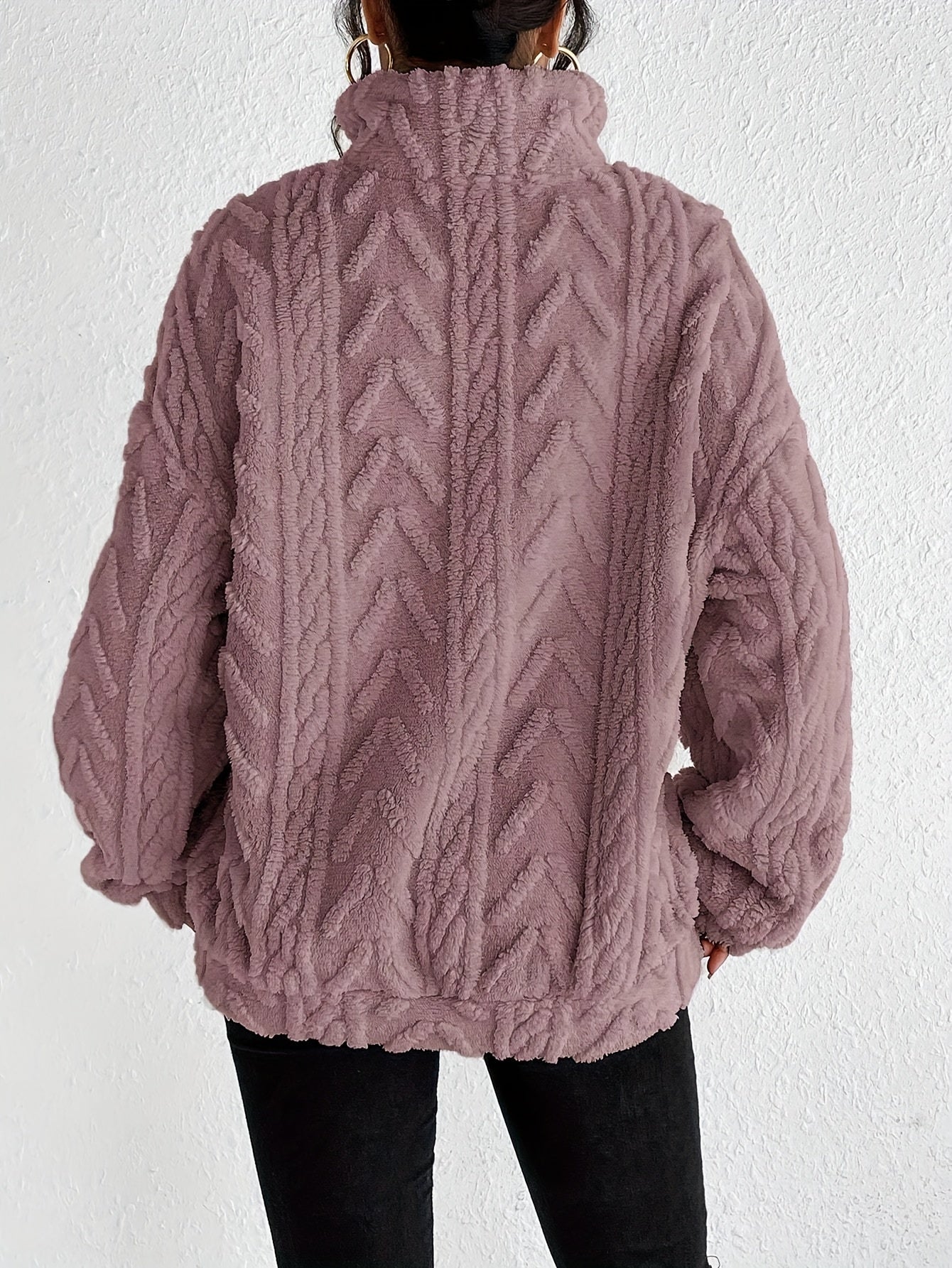 ROSWITHA I FLEECE-STRICKPULLOVER