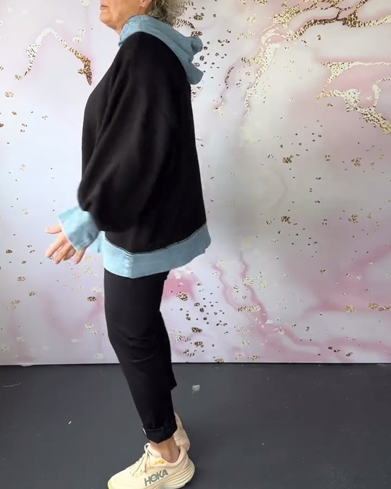TABITHA I ÜBERGRÖßER PULLOVER MIT KAPUZE