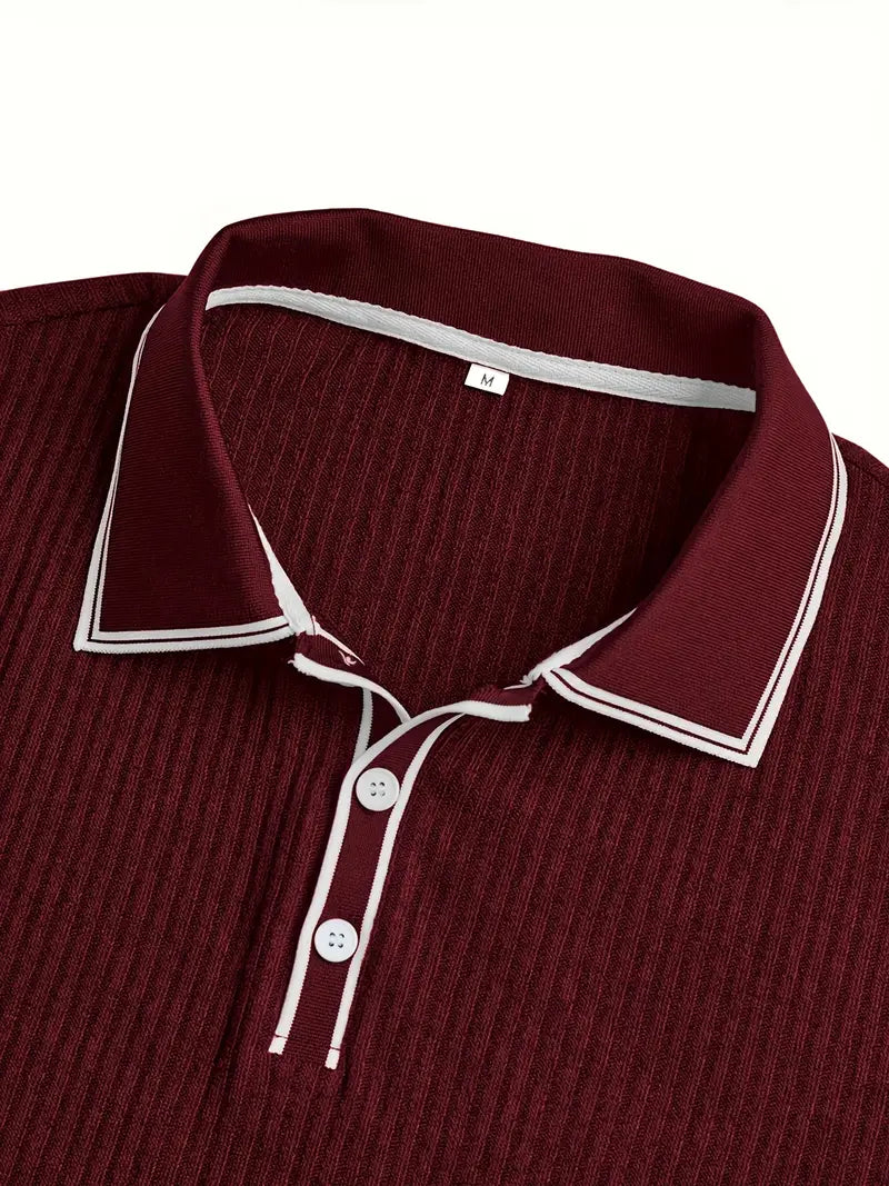 SEBASTIAN I STRUKTURIERTES POLOSHIRT