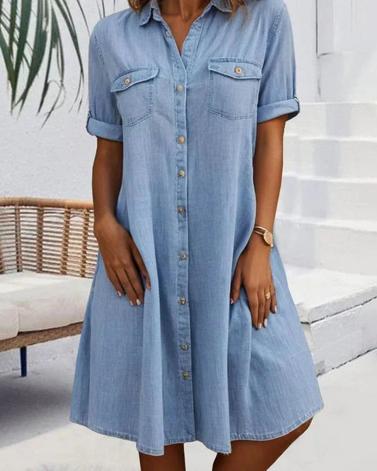 EVELINA I VIELSEITIGES MIDI-HEMDKLEID
