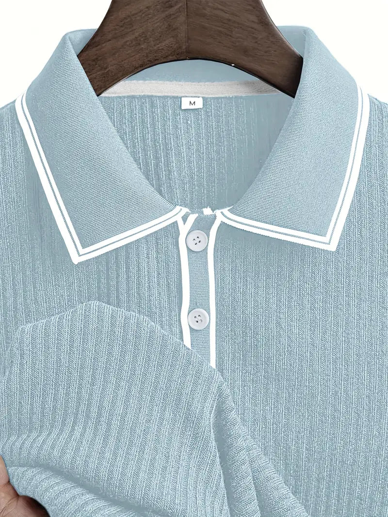 SEBASTIAN I STRUKTURIERTES POLOSHIRT