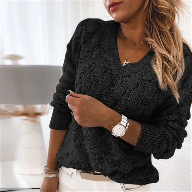 BELINDA I PULLOVER MIT V-AUSSCHNITT