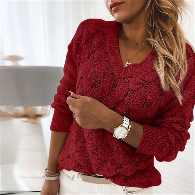 BELINDA I PULLOVER MIT V-AUSSCHNITT