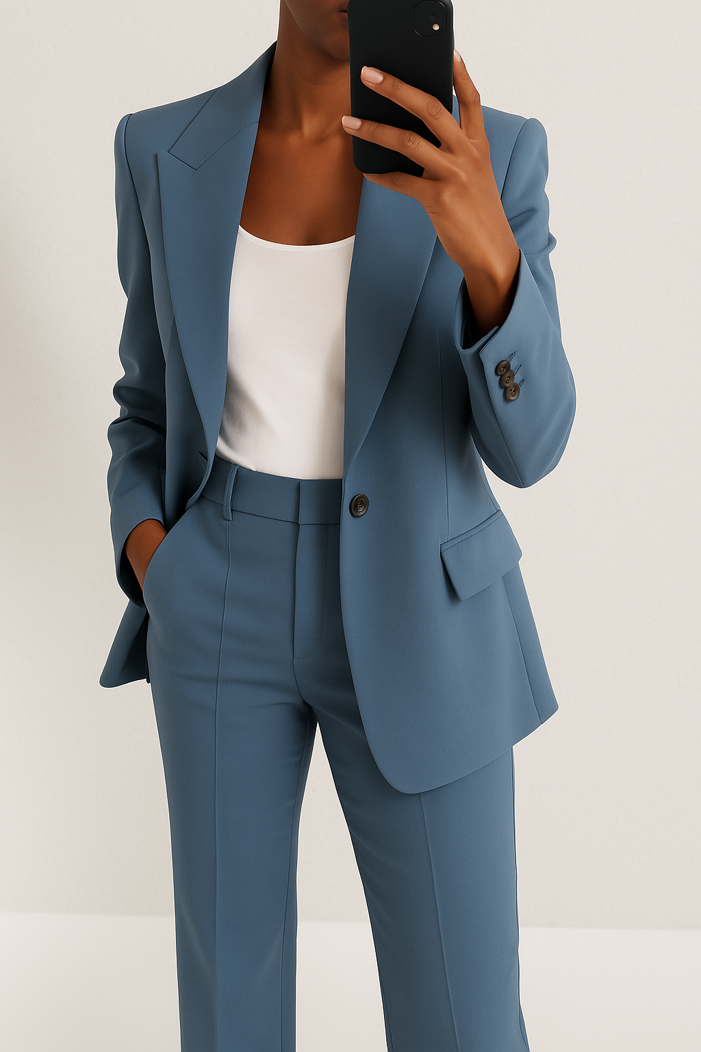 JULIANNA I STILVOLLES BLAZER- UND HOSEN-SET