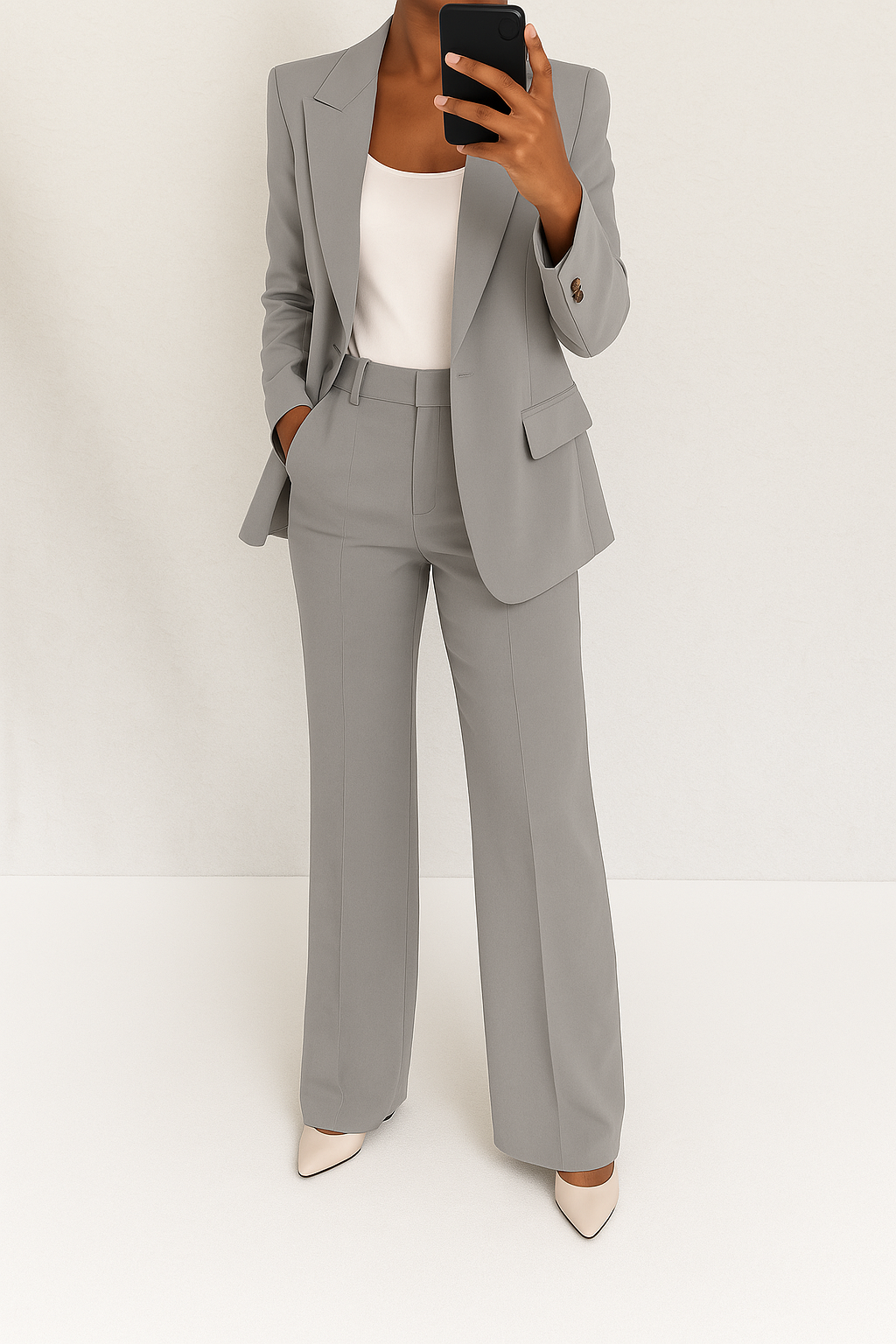 JULIANNA I STILVOLLES BLAZER- UND HOSEN-SET